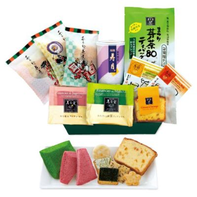 母の日 新茶セット（吟の花かご箱入）