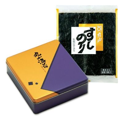 すしのりゴールド<br>（板のり10枚×5袋 缶入）