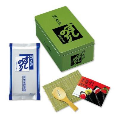 手巻きずしセット<br>（半切6枚×6袋 寿司屋専用缶入）