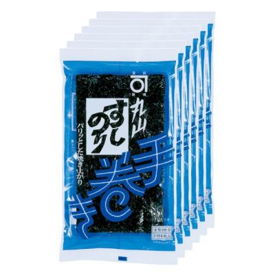 手巻き すしのりブルー<br>（半切6枚×6袋）