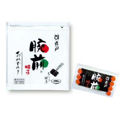 腕前 おかずのり 味付け<br>アルミチャック（八切5枚×18袋）