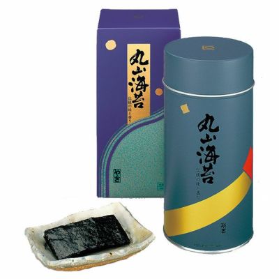 焼きのり丸缶 大<br>（八切バラ詰 箱入）