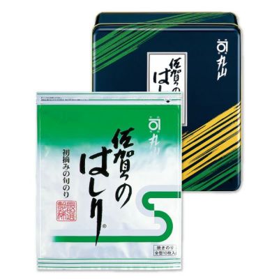 佐賀のはしりグリーン<br>（板のり10枚×5袋 缶入）