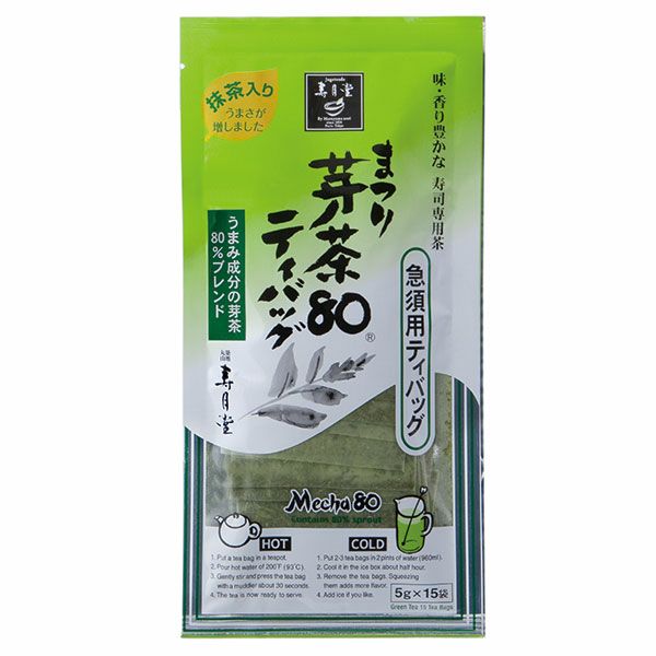 まつり芽茶80 急須用ティーバッグ （5g×15袋） | 丸山海苔店