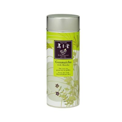 有機玄米茶 抹茶入り（50g缶）