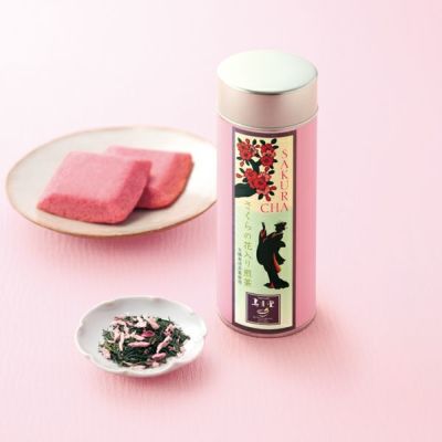 有機さくら煎茶 さくらの花入り（40g缶）