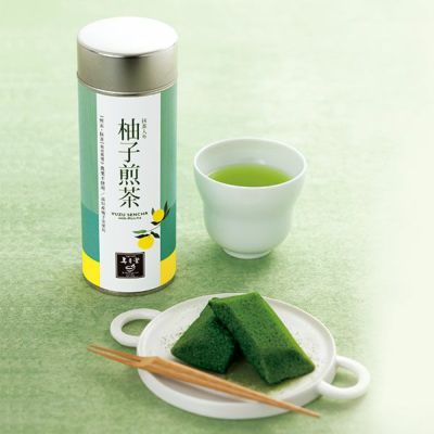 柚子煎茶 抹茶入り（50g缶）