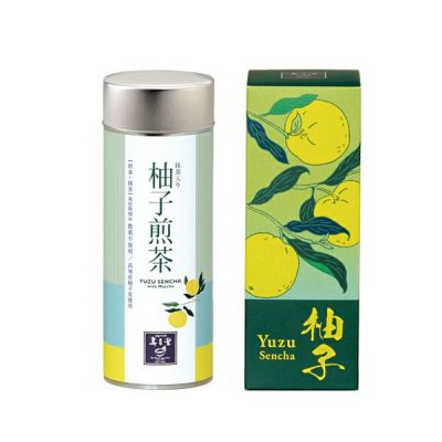 柚子煎茶 抹茶入り（50g缶 箱入）