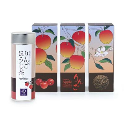有機 りんごほうじ茶 シナモン入り（40g缶 箱入）