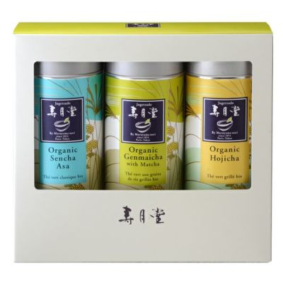 細缶3本 ギフトボックス<br>（煎茶･玄米茶･ほうじ茶）