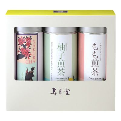 細缶3本 ギフトボックス<br>（さくら・柚子・もも）