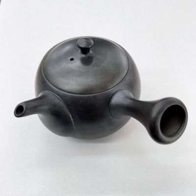 寿月堂オリジナル ネット付焼締黒丸急須